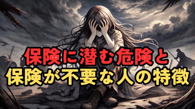 【保険に潜む危険】保険見直しの重要性と保険が不要な人の特徴を徹底解説！