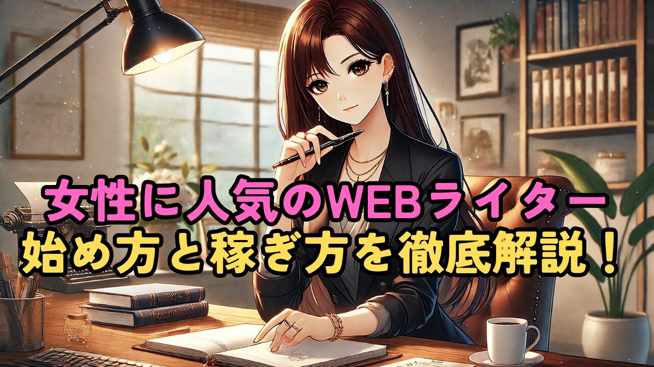 【副業】女性にも人気のWEBライター！始め方や稼ぐための方法を徹底解説！