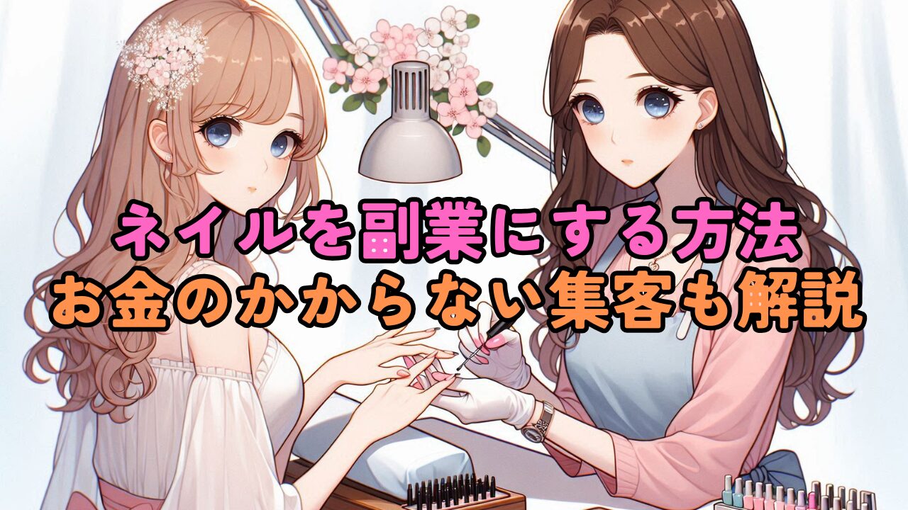 ネイルを副業にする方法とお金がかからない集客方法を解説！