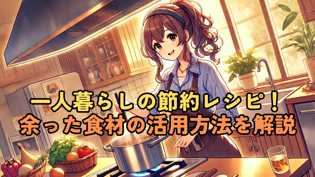 【一人暮らしの自炊】余った食材で簡単!節約レシピ