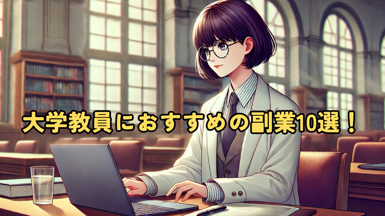 大学教員におすすめの副業10選!