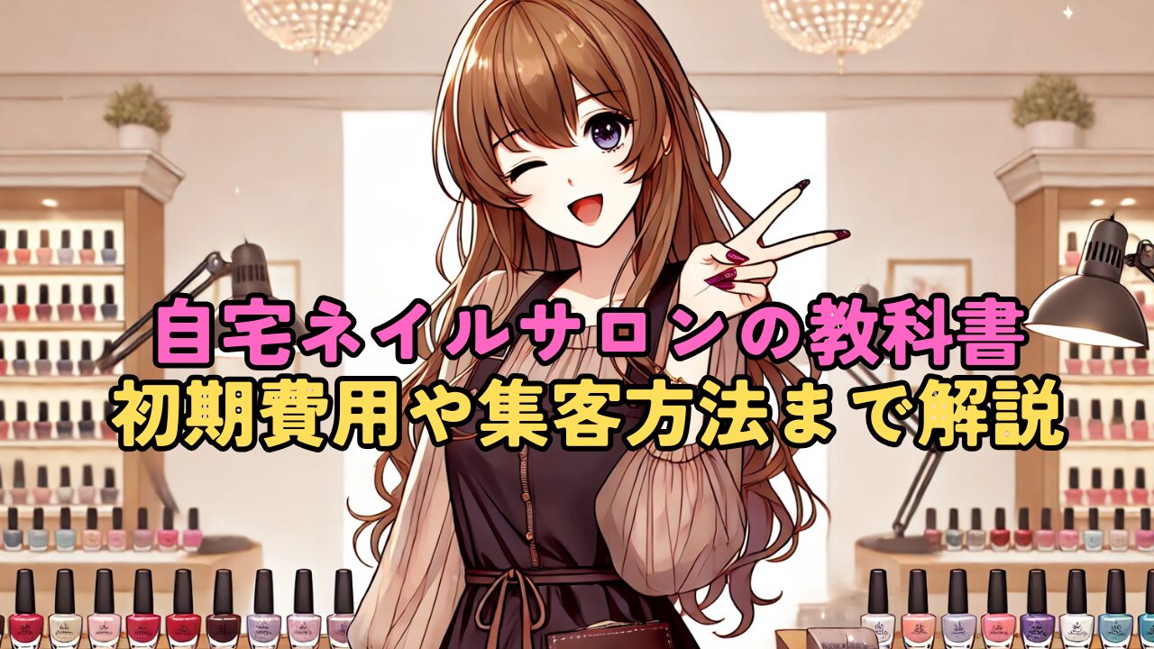 自宅ネイルサロン開業の教科書！初期費用、集客、リピート率UPの秘訣