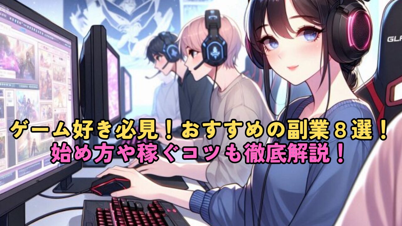 ゲーム好き必見!おすすめの副業8選!始め方や稼ぐコツも徹底解説!