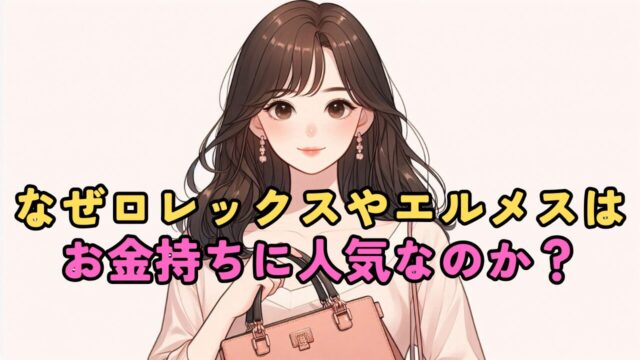 なぜロレックスやエルメスはお金持ちに人気なのか？その理由を徹底解説